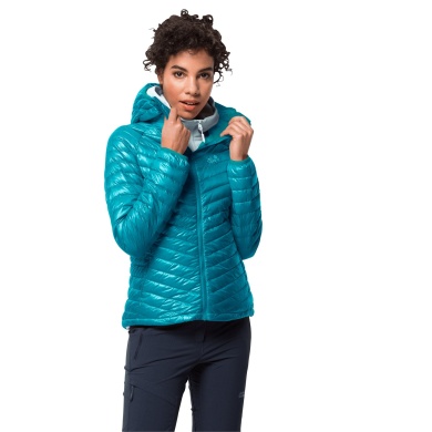 Jack Wolfskin Winter Down Jacket Atmosphere cyan blue Women